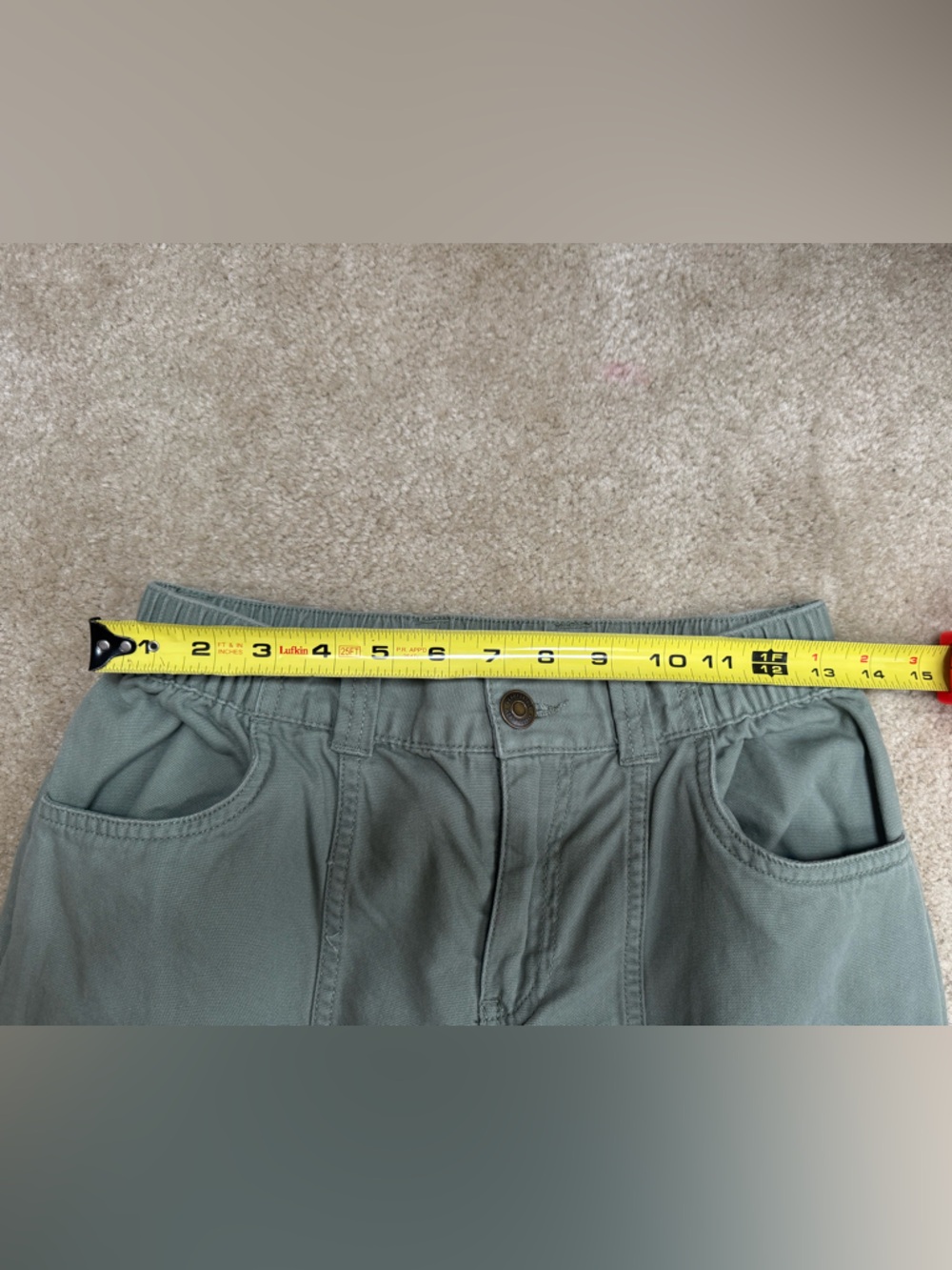 Aeropostale Sz XS Women's Cargo Pants in Sage Green - Relaxed Utility Style - Picture 6 of 9